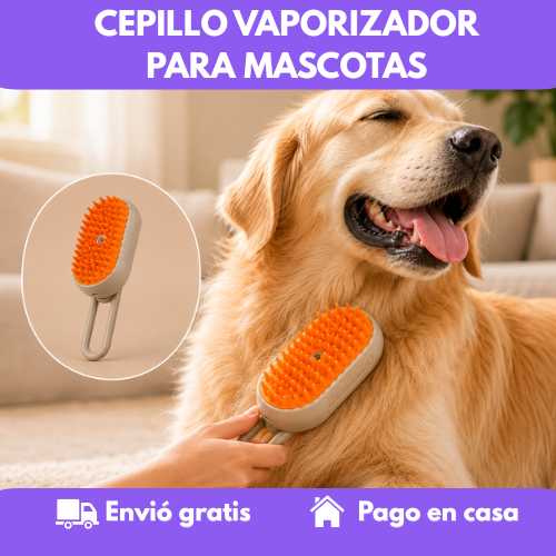 CEPILLO VAPORIZADOR PARA MASCOTAS