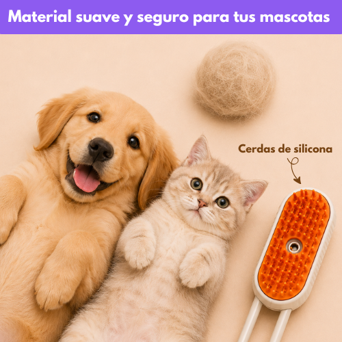 CEPILLO VAPORIZADOR PARA MASCOTAS